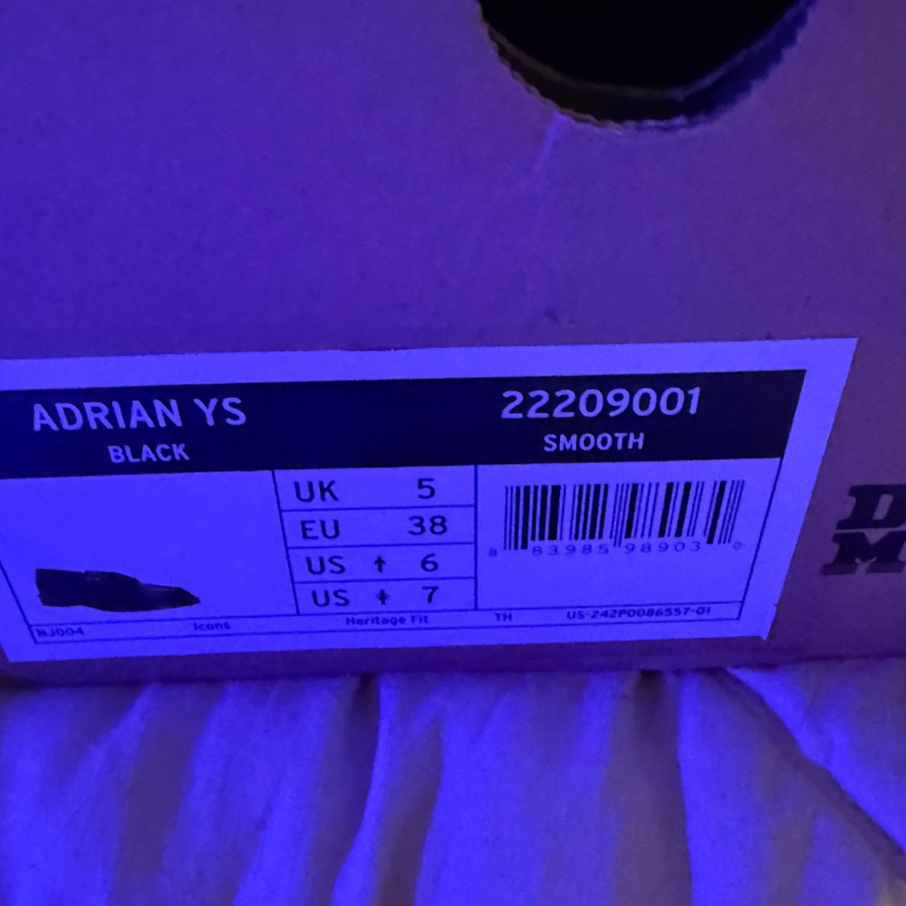 Dr. Martens Adrian YS Black Smooth Loafers